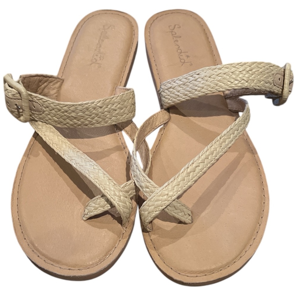Splendid Sutton Sandal Natural Raffia Size 10